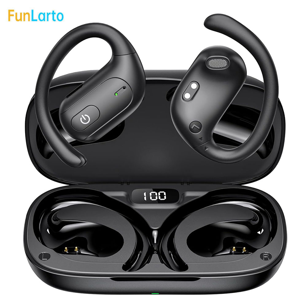 Phone Accessories Amazon - หูฟังวิ่งไร้สายแบบเปิดหู หูฟังบลูทูธสําหรับนักวิ่ง ความสะดวกสบายเป็นพิเศษ เสียงที่เหนือกว่า การให้ความรู้โดยรอบอย่างปลอดภัย